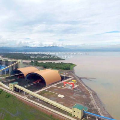 LF Steel Structure Industrial Shed Dry Coal Storage Building Construction photo-2