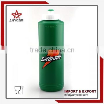 Made of food grade PP and PE easy squeeze plastic sports water bottle