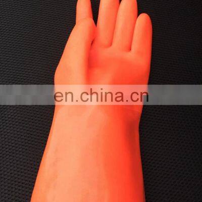 Fluorescent Orange -60 Degree Extreme Cold Resistant Low Temperature Gloves Liquid Nitrogen Vaccine Transportation Water-proof photo-5
