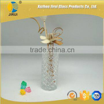 Clear Diamond Reed Diffuser Glass Bottle With Cork Stopper Supplier's Choice photo-3