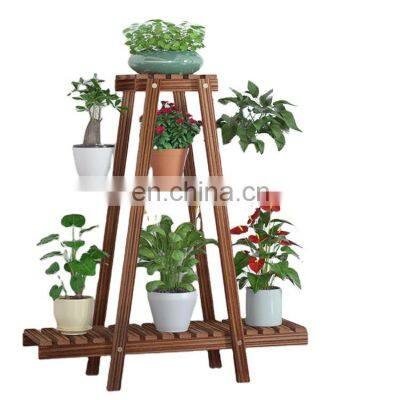 K&B cheap wholesale new design hot popular solid wood flower pot stand