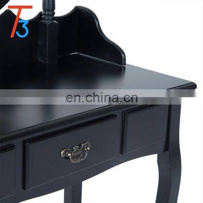 Luxury Vanity Girls Make-up Dresser With Mirror Dressing Table photo-5