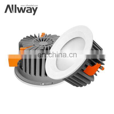 ALLWAY Antiglare Embedded SMD Aluminum Downlight Spot Home Office 25W Led Down Lighting