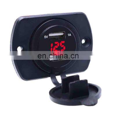 Car and Motorcycle Usb Car Charger With Panel Combination With Voltage Display Car Mobile Phone Charger 12V photo-4