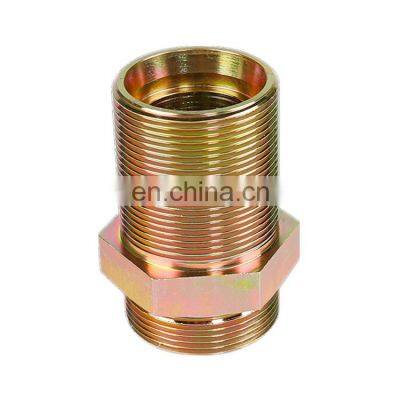 Haihuan Custom Connector Fitting Threaded Ferrule Types Copper Pipe Fitting Straight Fittings