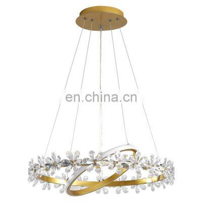 Hot Selling Modern Nordic Chandelier Crystal Ceiling Hang Lamp Luxury Indoor Decoration LED Pendant Light