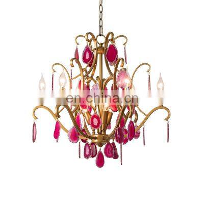 Classic Chandelier 6 Lights Handworked Made in Italy With Silver Finishing Porcelain Luxury High Quality