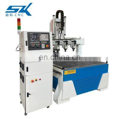SENKE High Efficiency 4-Axis Space-Saving Moving Gantry CNC Routers for Cabinetry 3D Carving photo-3