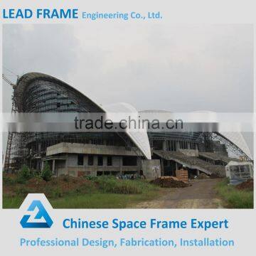 Unique design galvanized steel space frame stadium roofing
