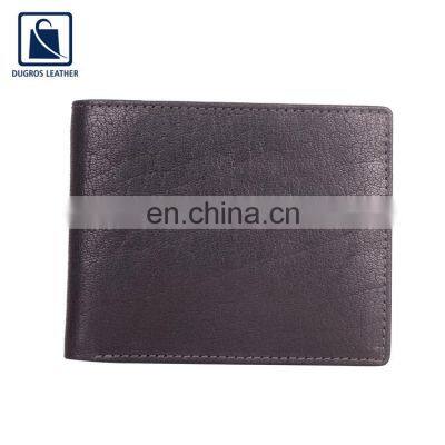 Modern Design Stylish and Luxury Matching Stitching Genuine Leather Wallet for Men