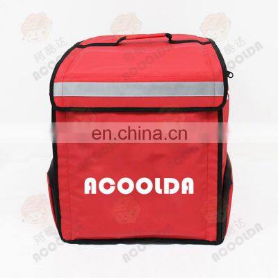 Bicycle Motorcycle Backpack Large Custom Print Thermal Insulated Food Delivery Bag