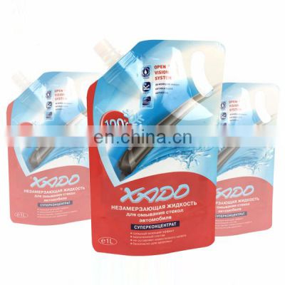 doypack liquid soap / liquid soap doypack pouch / plastic spout liquid soap packaging bag