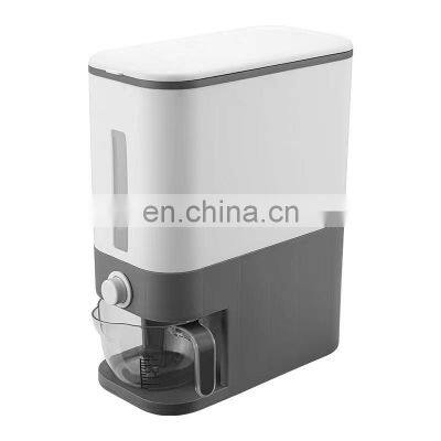 Large Sealed Grain Container Storage with Lid Measuring Cylinder Moisture Proof Household Cereal Dispenser Bucket