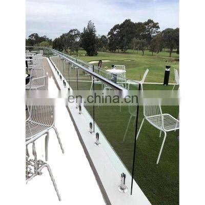 Custom Size Tempered Building Glass Handrail Balustrade Glass Tinted Railing Frameless Door Glass