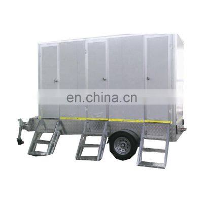 hot sale biodegradable landwasher mobile environmental container toilet with trailer