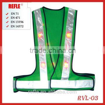 2014 reflective Vest with leds for police