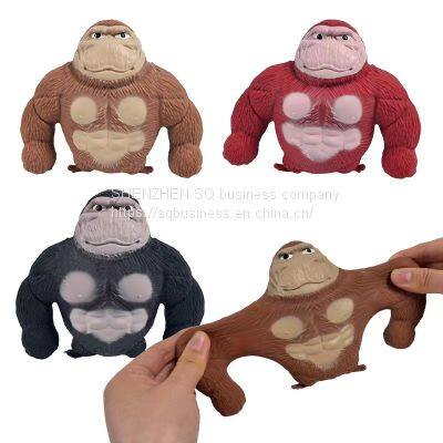 2023 New Creative Modern Novel Design Decompression Stretch Gorilla Toy Stretch Monkey Anti Stress Squeeze Fidget Toys photo-3