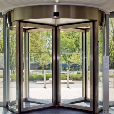 Customized Aluminum Profile Modern Waterproof Aluminum Revolving Exterior Pivot Door photo-3