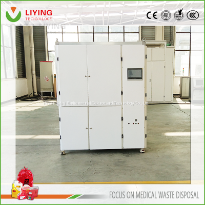 Hospitals Clinical Healthcare Medical Waste Microwave Autoclave Disinfection and Sterilization Treatment Sterilizer with Shredding Disposal System Unit Machine