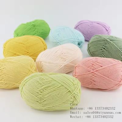 Hand Woven Crochet yarn 50g Milk cotton wool yarn 5 Ply knitting yarn thread