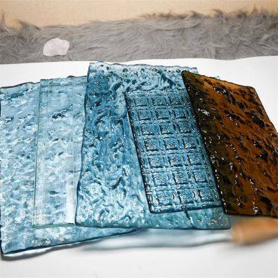 Novel Design Decorative Building Fused Glass Art Pattern Stain Hot Melt Tempered Glass photo-3