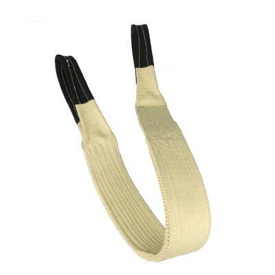 High Temperature Resistant Industrial Flat Kevlar Webbing Lifting Sling Strap photo-3
