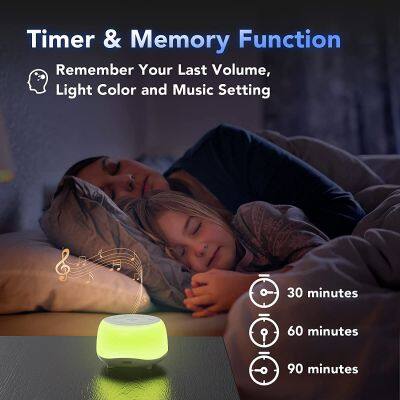White Noise Sound Machine With Night Light for Babies With 34 Mixable Soothing Sounds Baby Christmas Gift photo-5