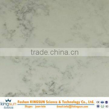 Man made quartz slab with different color design/marble design quartz stone slab for sale