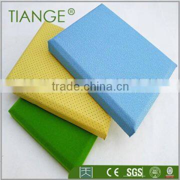 Colorful fabric/leather theatre wall decoration sound absorbtion panel