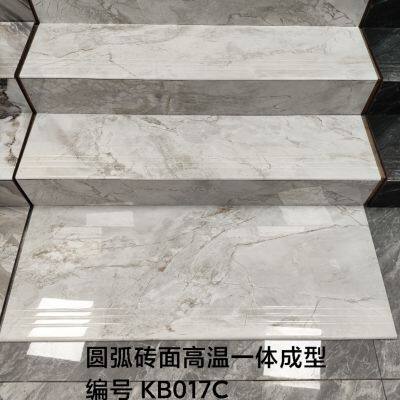 1200X470X9.8mm Full Body No Slip Glazed Polished Ceramic Porcelain Step Stair Tile