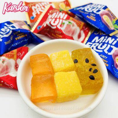 HALAL certification passion fruit orange peach flavor soft candy