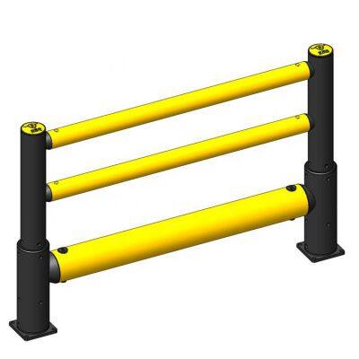Pedestrian Reinforce Barrier Triple Standard Guardrail for Workshop protection