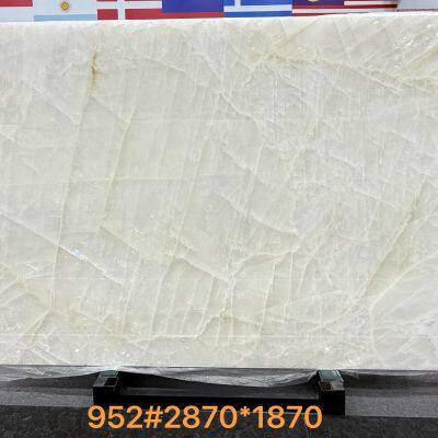 Natural White Onyx Slabs for Countertop Translucent Table Countertop photo-2