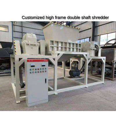 Industrial Double Shaft Cardboard Waste Wood Pallet Light Steel Scrap Iron Metal Shredder Machine for Sale Price
