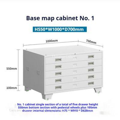 Heavy Duty 10 Drawer Blueprint Organizer | With Central Lock System | for Engineering Company photo-3