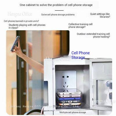 Wall Mounted Cell Phone Charging Locker for Gyms and Shopping Malls, Compact Metal Device Storage Hub With Multi-Port USB Fast Charging photo-5