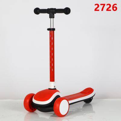 Children's Scooters Children's 3-wheel Music Glowing Folding Toys, Outdoor Sliding Sports, Boys and Girls Kids Kick