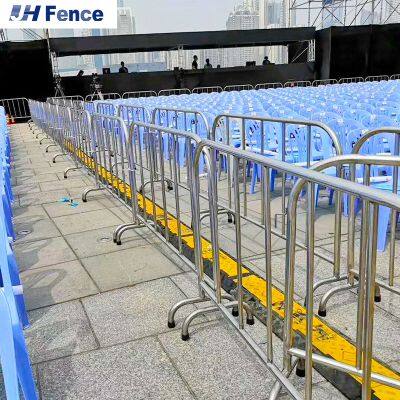 Barrière de contrôle de foule revêtue de PVC personnalisée, clôture temporaire imperméable et durable