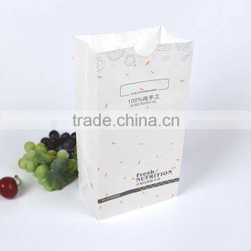 High Quality Disposable Square Bottom Fast Food French Fries Bread Paper Bag Quality Choice