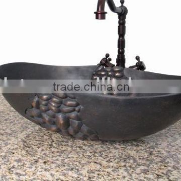 antique copper/metal sink wash basin for hotel/home