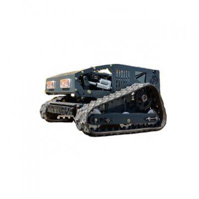 Moteur à essence Loncin 224CC de 9 ch avec une forte puissance, tondeuse robotisée pour pentes à chenilles et à commande à distance