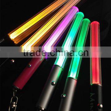 party supplying led glowing stick ,led flashlight stick for party , colorful cheering led stick for concert