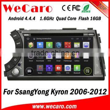 Wecaro WC-SY7020 7" Android 4.4.4 WIFI 3G touch screen car dvd player for ssangyong kyron dvd radio gps navigation 2006 - 2012