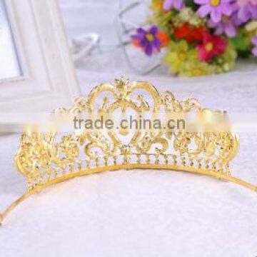Bridal Crystal Rhinestone Wholesale Gold Sliver Crown Wedding Jewelry photo-3