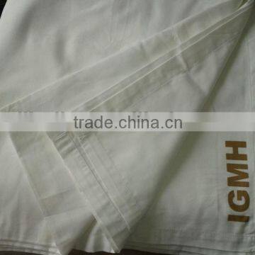 White flat sheet for hotel and hospital use/cotton/polycotton