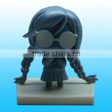 3D pvc cute miniature charactor figurines for game