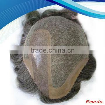 Hot Sell 5A Grade Natural Cheap Virgin Indian Men Hair Toupee Wig