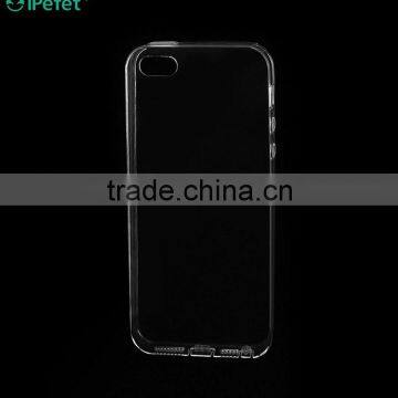 Colorful Bumper Clear Back Cover Soft Flexible TPU Phone Case For IPhone 5/se photo-2