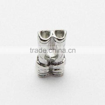 Wholesale Hot Lady's Boots Shape Metal Slide Beads, Lead Free Nickle Free Zinc Alloy Bracelet Beads Accessories