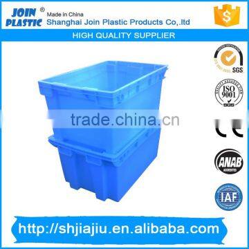 Stack plastic perforated container